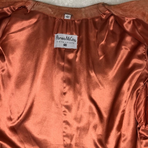 Pamela McCoy Pink Embellished Leather Jacket - Picture 15 of 16